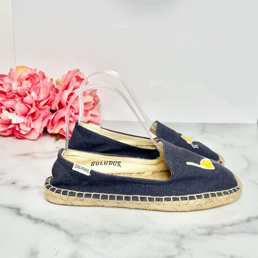 SOLUDOS Yellow Polka Dot Bikini Espadrilles